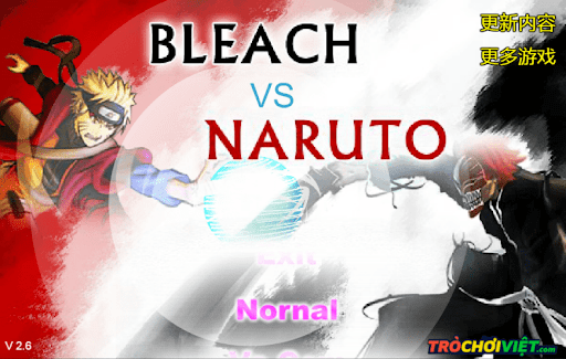 Bleach vs Naruto 2.6 trò chơi game vui online được nhiều người yêu thích và chơi nhất hiện nay